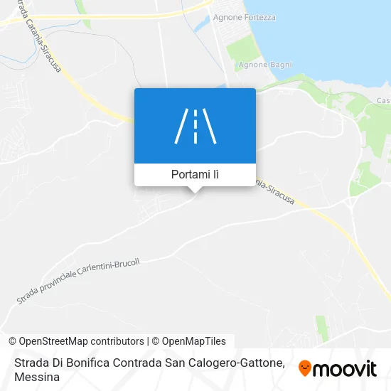 Mappa Strada Di Bonifica Contrada San Calogero-Gattone