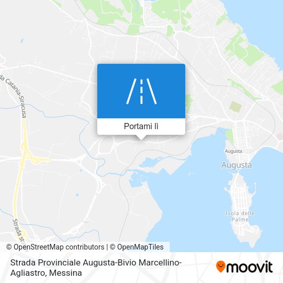 Mappa Strada Provinciale Augusta-Bivio Marcellino-Agliastro