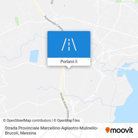 Mappa Strada Provinciale Marcellino-Agliastro-Mulinello-Brucoli