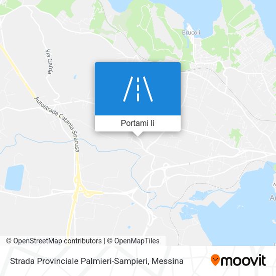 Mappa Strada Provinciale Palmieri-Sampieri