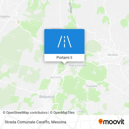 Mappa Strada Comunale Caraffo