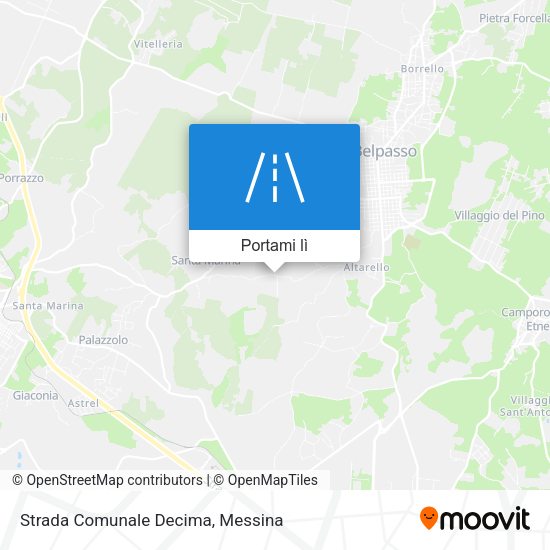 Mappa Strada Comunale Decima