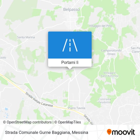 Mappa Strada Comunale Gurne Baggiana