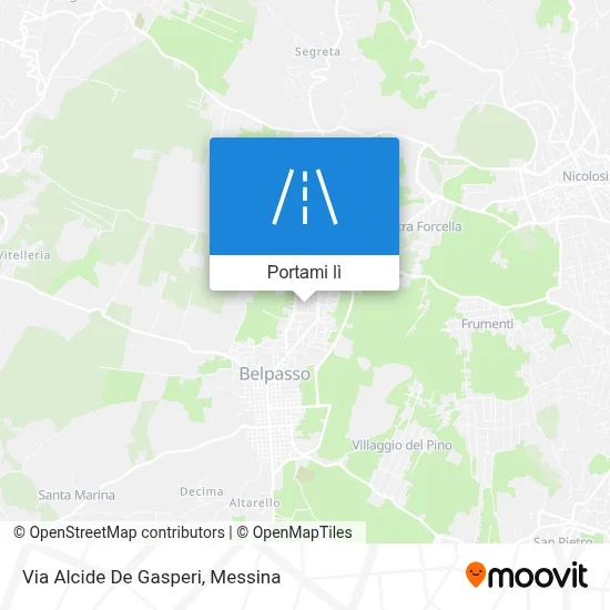 Mappa Via Alcide De Gasperi