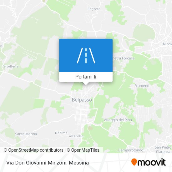 Mappa Via Don Giovanni Minzoni