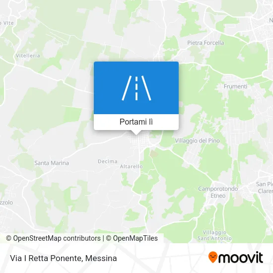 Mappa Via I Retta Ponente
