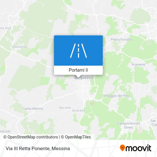 Mappa Via III Retta Ponente
