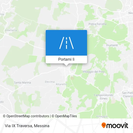 Mappa Via IX Traversa