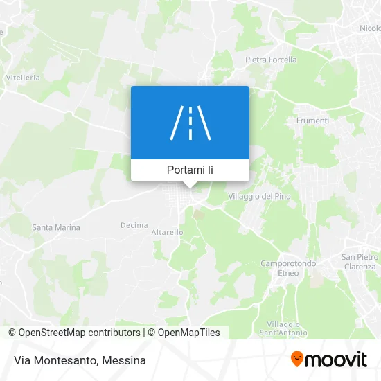 Mappa Via Montesanto