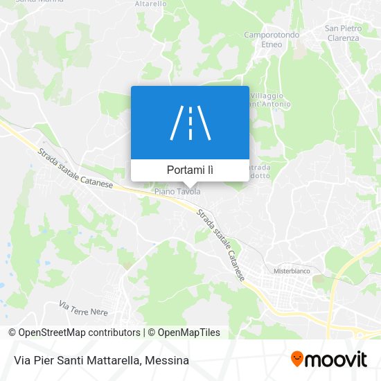 Mappa Via Pier Santi Mattarella
