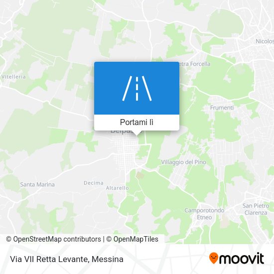 Mappa Via VII Retta Levante