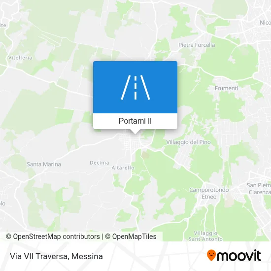 Mappa Via VII Traversa