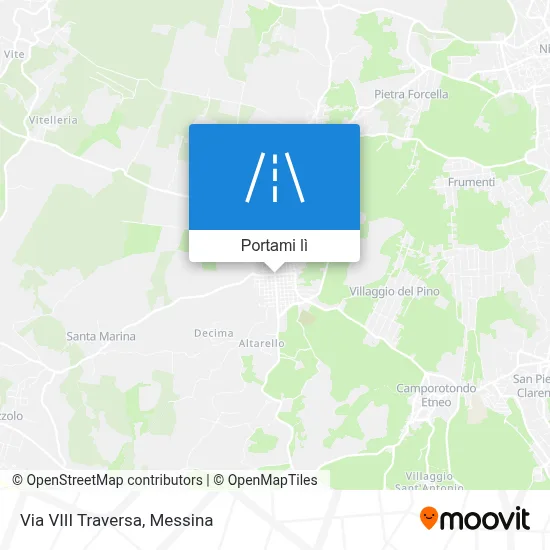 Mappa Via VIII Traversa