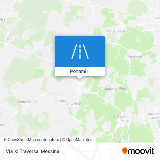 Mappa Via XI Traversa