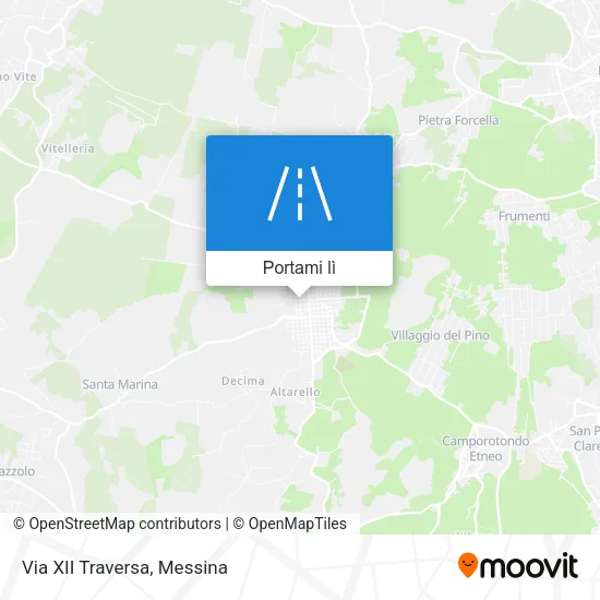 Mappa Via XII Traversa