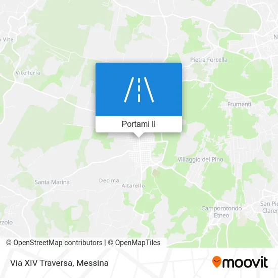 Mappa Via XIV Traversa