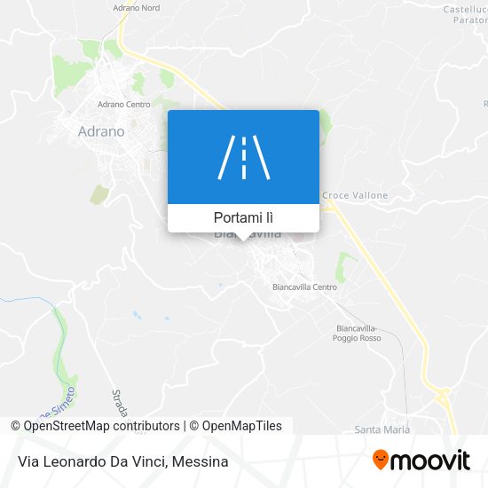 Mappa Via Leonardo Da Vinci