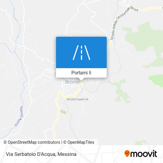 Mappa Via Serbatoio D'Acqua