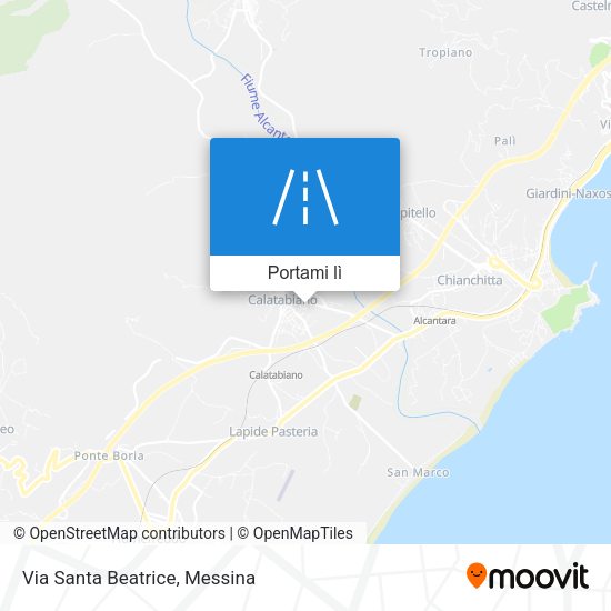 Mappa Via Santa Beatrice
