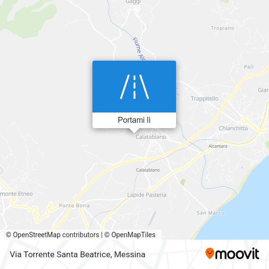 Mappa Via Torrente Santa Beatrice