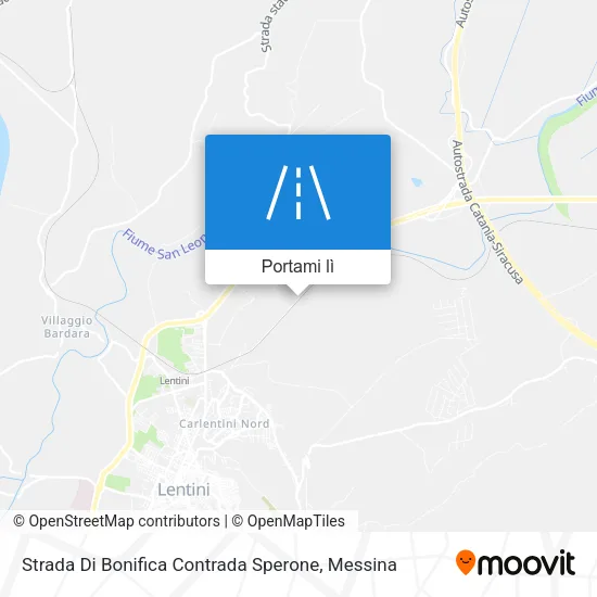 Mappa Strada Di Bonifica Contrada Sperone