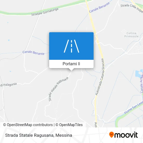 Mappa Strada Statale Ragusana