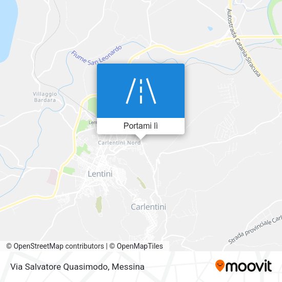 Mappa Via Salvatore Quasimodo