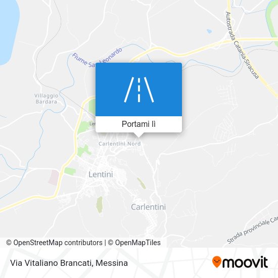 Mappa Via Vitaliano Brancati