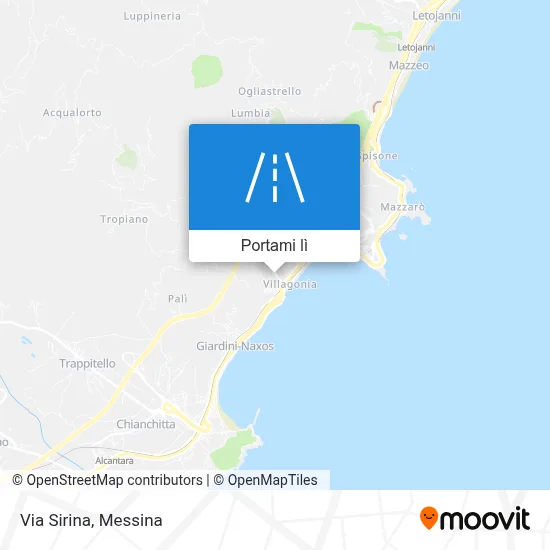 Mappa Via Sirina