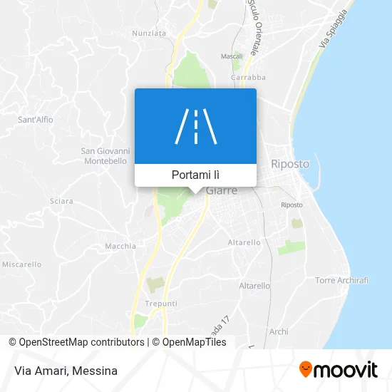 Mappa Via Amari