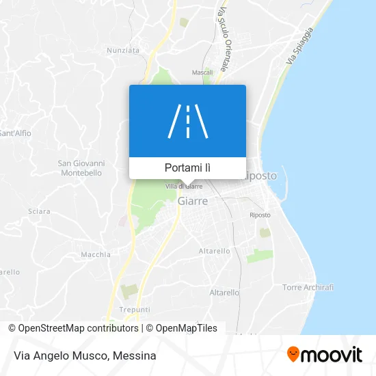 Mappa Via Angelo Musco