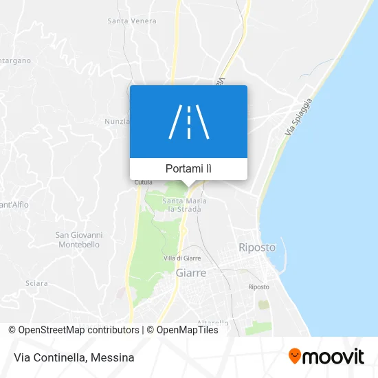 Mappa Via Continella