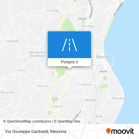 Mappa Via Giuseppe Garibaldi