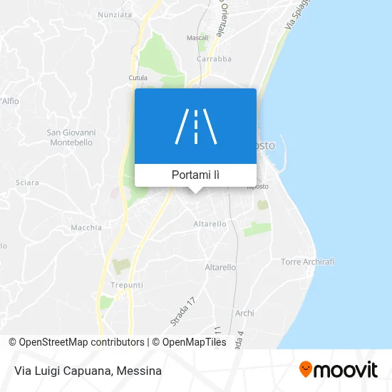 Mappa Via Luigi Capuana