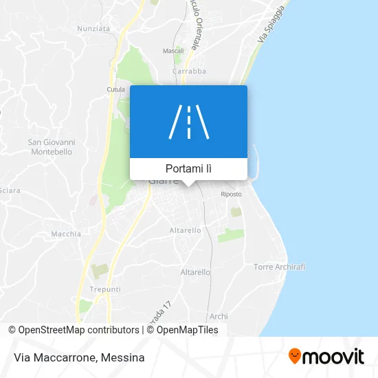 Mappa Via Maccarrone