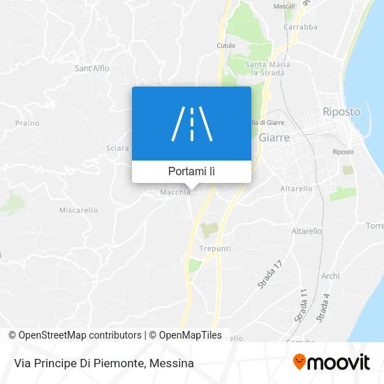 Mappa Via Principe Di Piemonte