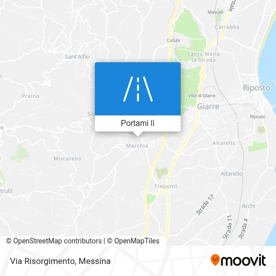 Mappa Via Risorgimento