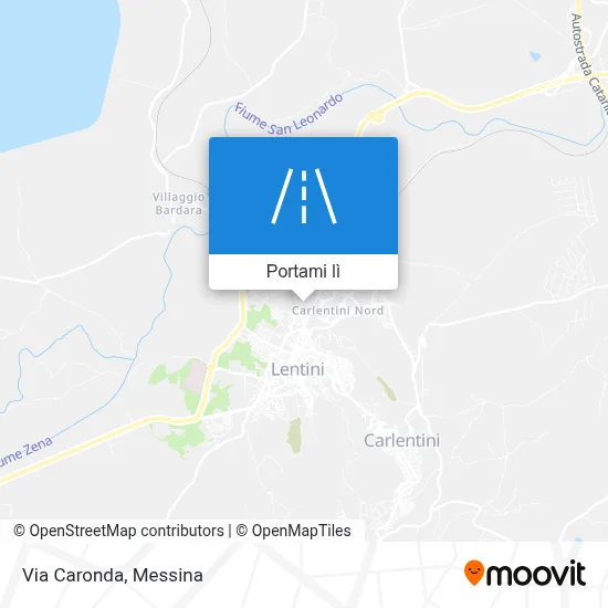 Mappa Via Caronda