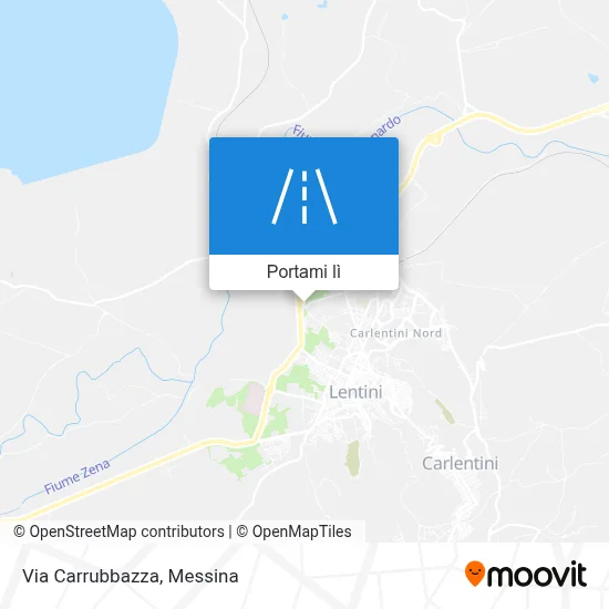 Mappa Via Carrubbazza