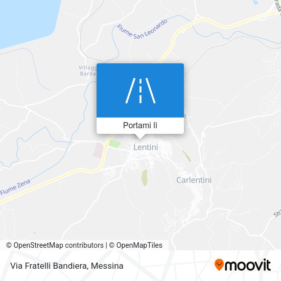 Mappa Via Fratelli Bandiera
