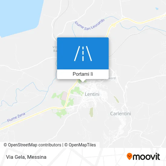 Mappa Via Gela