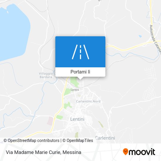 Mappa Via Madame Marie Curie