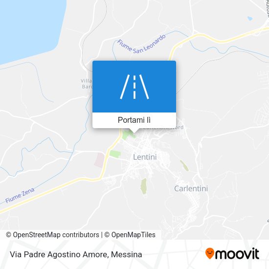 Mappa Via Padre Agostino Amore