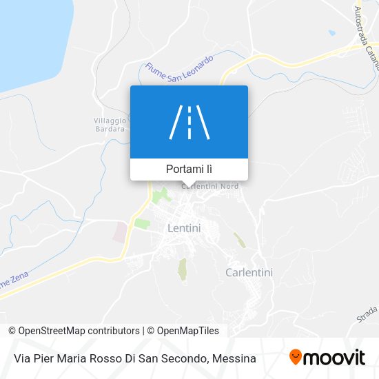 Mappa Via Pier Maria Rosso Di San Secondo