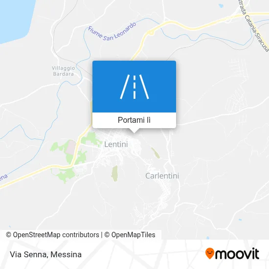 Mappa Via Senna