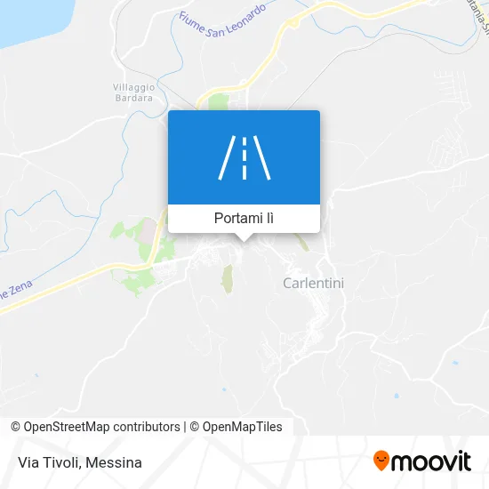 Mappa Via Tivoli