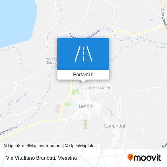 Mappa Via Vitaliano Brancati