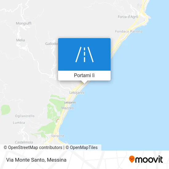 Mappa Via Monte Santo
