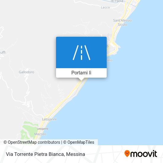 Mappa Via Torrente Pietra Bianca