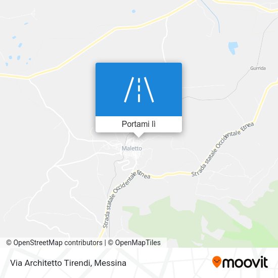 Mappa Via Architetto Tirendi